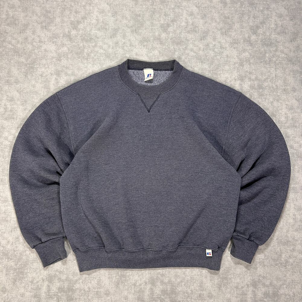 VTG Russell Athletic athleisure casual streetwear blank sweatshirt mens L
